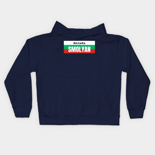 Smolyan City in Bulgarian Flag Kids Hoodie by aybe7elf